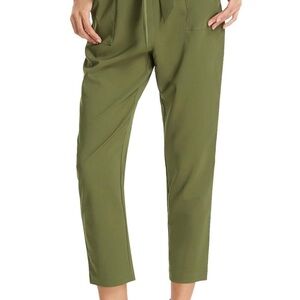 Grace Karin Green Ankle Cropped Pants Relaxed Fit